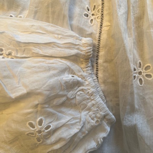 VELVET by  Graham and Spence : Embroidered white blouse - Picture 3 of 4